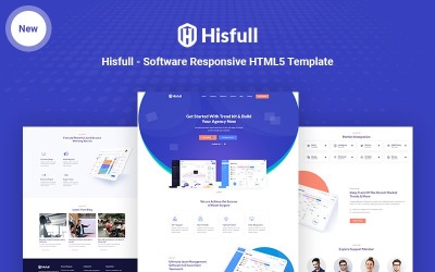 Hisfull - Software-responsieve HTML-websitesjabloon