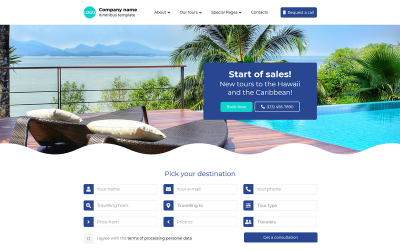 Itineribus - Tour, Travel & Travel Agency HTML5 Website Template