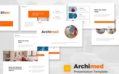 Archimed - Шаблон Google Slides для архитектурного агентства