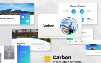 Carbone - Modèle Google Slides sur les énergies renouvelables