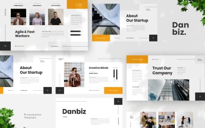 Danbiz - szablon prezentacji biznesowych Google