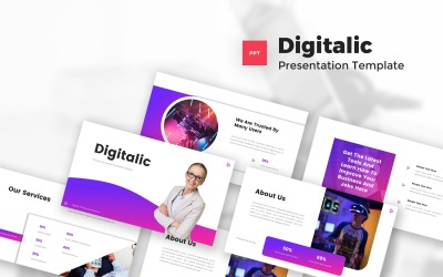 Digitalic - Modello PowerPoint per soluzioni e servizi IT