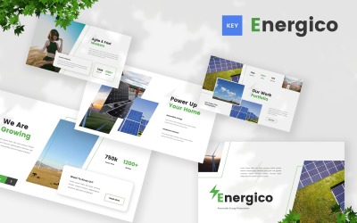 Energico - Szablon Keynote dotyczący energii odnawialnej