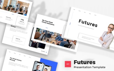 Futures - šablona virtuálního asistenta a sekretáře aplikace PowerPoint