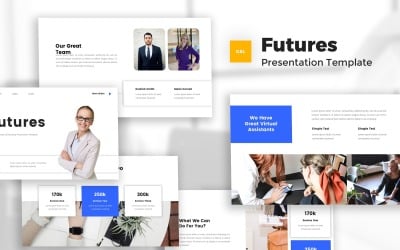 Futures - Virtual Assistant &amp;amp; Secretary Google Slides Template