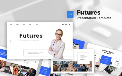 Futures - virtuális asszisztens és titkár Keynote sablon