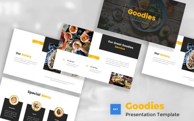 Goodies - Modelo de apresentação de alimentos e bebidas