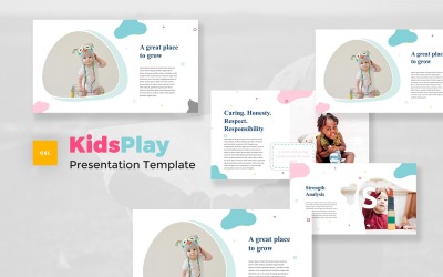 Kids Play - Sjabloon voor Google-dia&amp;#39;s voor kinderen en baby&amp;#39;s