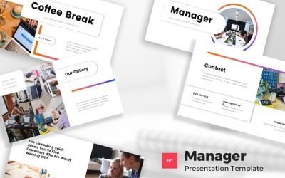 Manager - Co-working &amp;amp; Creative Space Powerpoint Template