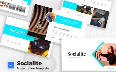 Socialite - Modello di keynote per influencer e creatore di contenuti