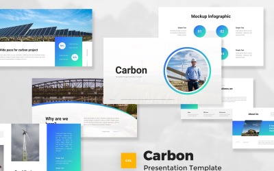 Углерод - шаблон Google Slides по возобновляемым источникам энергии