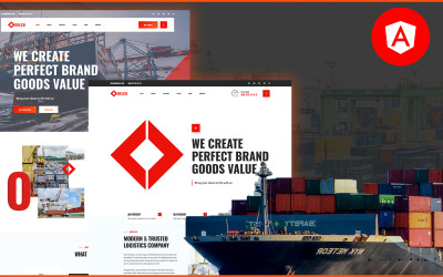 Delco Logistics & Cargo Angular JS Web Sitesi Şablonu