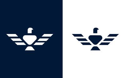 Минимальный шаблон логотипа орла