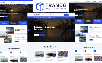 Tranog - HTML5-mall för transport och logistik