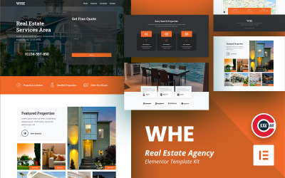 Whe - шаблон агентства нерухомості Elementor