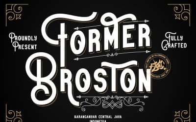 Ex Broston Fonts