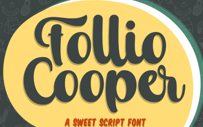 Follio Cooper - Bold Script-teckensnitt