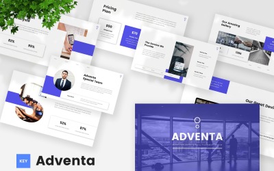 Adventa - Keynote-sjabloon voor reclame- en marketingbureau