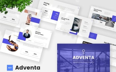Adventa - шаблон доклада рекламного и маркетингового агентства