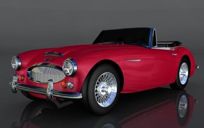 Austin-Healey 3000 3D-Modell