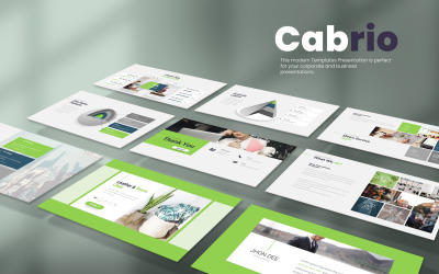 Cabrio bemutató Powerpoint sablon