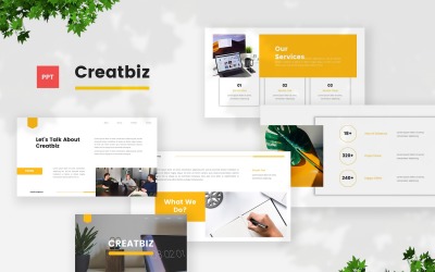 Creatbiz - szablon programu Powerpoint dla kreatywnych firm