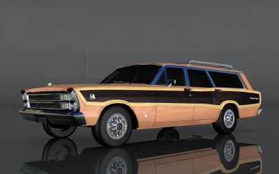 Ford Country 3D-model uit 1966