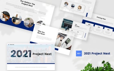 2021 Projekt Nächste Keynote-Vorlage