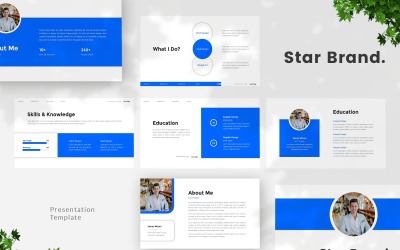 Marca Star - UI / UX Designer Modelo do Google Slides