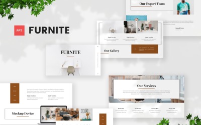 Meble - minimalny szablon programu Powerpoint