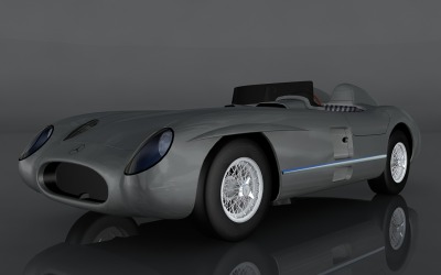 Mercedes-Benz 300 SLR 1955 3D模型