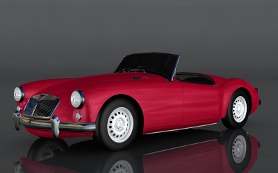 MG MGA Twin 3D模型