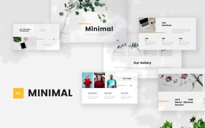 Mínimo: plantilla de diapositivas de Google minimalista