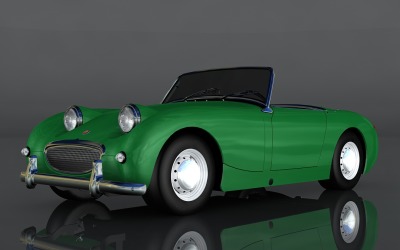 Model 3D Austin-Healey Sprite 1958