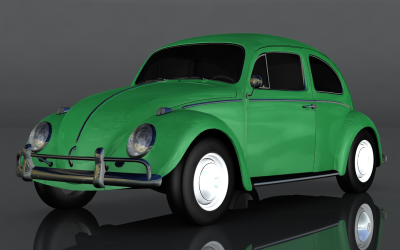 Modelo 3D Volkswagen Beetle 1964