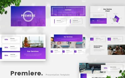 Premiere - İşletme Google Slaytları Şablonu