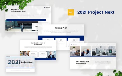 Шаблон Google Slides Project Next 2021