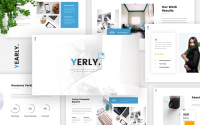 Yerly - Годовой отчет Google Slides