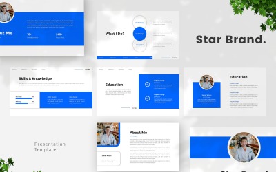 Yıldız Markası - Kullanıcı Arayüzü / Kullanıcı Deneyimi Tasarımcısı Google Slaytlar Şablonu