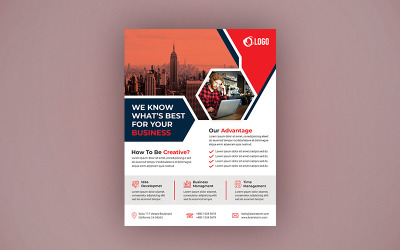 Creatief bureau flyer ontwerp