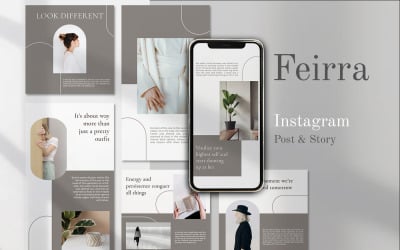 Fierra - Instagram Stories &amp;amp; Post Template for Fashion Social Media