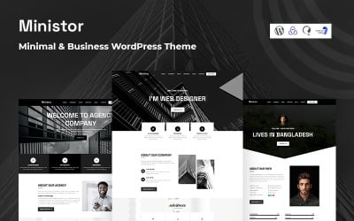 Ministor - minimalistyczny i biznesowy responsywny motyw WordPress
