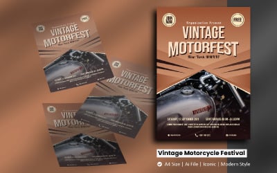 Vintage Motorbike Festival Flyer