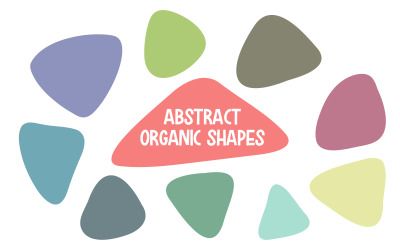 10 abstrakcyjnych organicznych kształtów trójkąta dla pakietu grafiki wektorowej tła