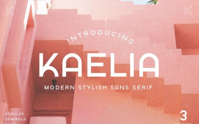 Kaelia - прості стильні шрифти
