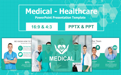 Plantilla de presentación de PowerPoint médica - atención médica