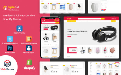 Splenid - багатоцільовий адаптивний шаблон Shopify