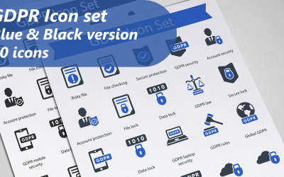 GDPR Iconset şablonu