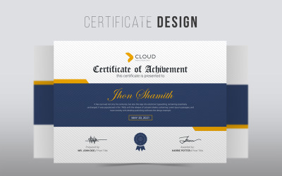 Jhon Shamith | Modèle de certificat créatif