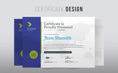 Jhon Shamith - Schone certificaatsjabloon